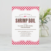 Shrimp Boil-uitnodigingen Kaart (Staand voorkant)