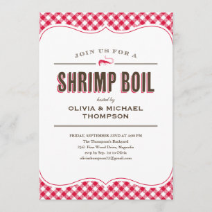 Shrimp Boil-uitnodigingen Kaart