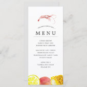 Shrimp Boil | Zeevruchten Boil Theay Grey Menu (Voorkant / Achterkant)