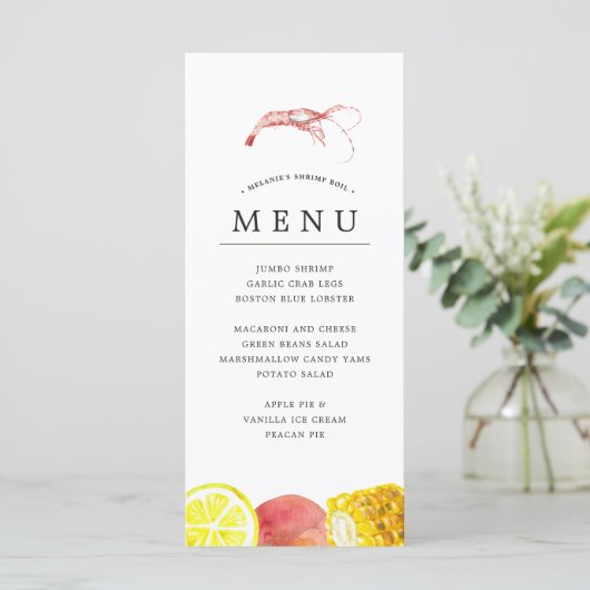 Shrimp Boil | Zeevruchten Boil Theay Grey Menu (Staand voorkant)