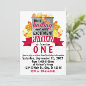 Shrimp Broil Birthday Kaart (Staand voorkant)