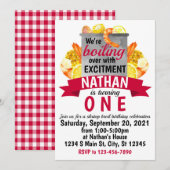 Shrimp Broil Birthday Kaart (Voorkant / Achterkant)