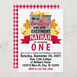 Shrimp Broil Birthday Kaart