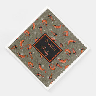 Shrimp Cocktail Party over heel Napkins Servet