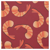 Shrimp Cute Seafood Stof (Swatch)