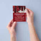 Shrimp Display, Fishmonger/Wife, vismarkt Flyer (Hand)