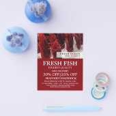 Shrimp Display, Fishmonger/Wife, vismarkt Flyer (Enkel)