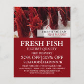 Shrimp Display, Fishmonger/Wife, vismarkt Flyer (Voorkant)