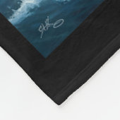 Shrimp Dunking On Shark Funny Fishing Meme Basketb Fleece Deken (Hoek)