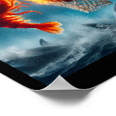 Shrimp Dunking On Shark Funny Fishing Meme  Poster (Hoek)