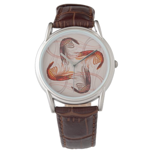 Shrimp Group Long Antennae Horloge (Voorkant)