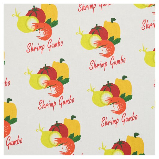 Shrimp Gumbo Stof (Swatch)