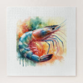 Shrimp in watercolor AREF1303 - Watercolor Legpuzzel (Verticaal)