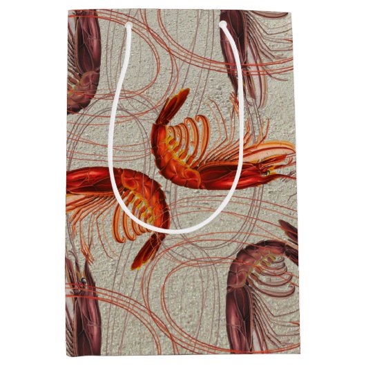 Shrimp Long Antennae Big Pattern Medium Cadeauzakje (Voorkant)