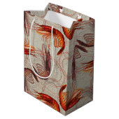Shrimp Long Antennae Big Pattern Medium Cadeauzakje (Achterkant Gekanteld)