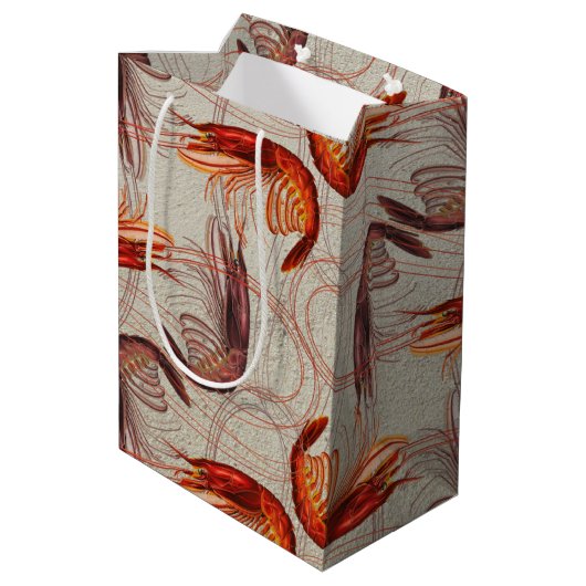 Shrimp Long Antennae Big Pattern Medium Cadeauzakje (Achterkant Gekanteld)