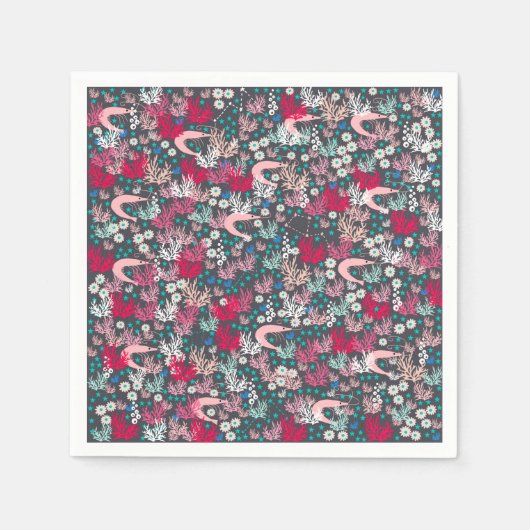 Shrimp Paper Napkins Servet (Voorkant)