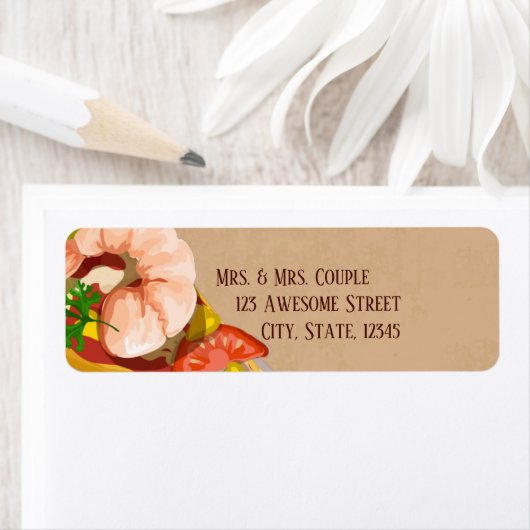 Shrimp Pizza Adres Etiket (Insitu)