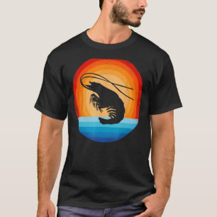 Shrimp Retro 60s 70s Sunset Zee Animal Zee T-shirt