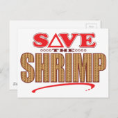 Shrimp Save Briefkaart (Voorkant / Achterkant)