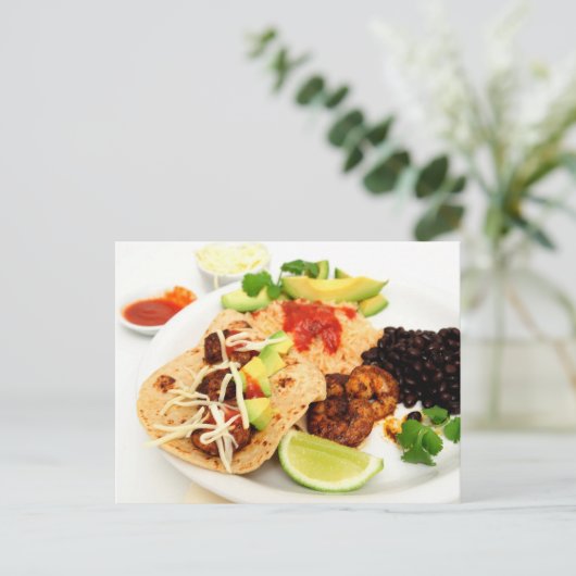 Shrimp Taco Briefkaart (Staand voorkant)