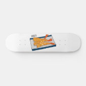 Shrimp tempura cartoon illustratie persoonlijk skateboard (Horizontaal)