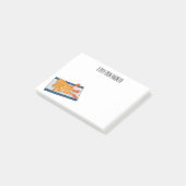 Shrimp tempura cartoon illustratie post-it® notes (Schuin)