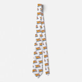 Shrimp tempura cartoon illustratie stropdas (Voorkant)