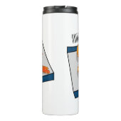 Shrimp tempura cartoon illustratie thermosbeker (Achterkant)