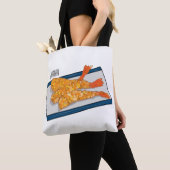 Shrimp tempura cartoon illustratie tote bag (Dichtbij)