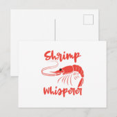 Shrimp Whisperer Seafood Crayfish Lobster Gift Aankondigingskaart (Voorkant / Achterkant)