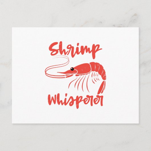 Shrimp Whisperer Seafood Crayfish Lobster Gift Aankondigingskaart (Voorkant)