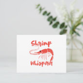 Shrimp Whisperer Seafood Crayfish Lobster Gift Aankondigingskaart (Staand voorkant)
