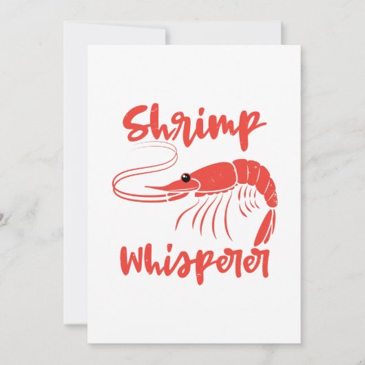 Shrimp Whisperer Seafood Crayfish Lobster Gift Bedankkaart (Voorkant)