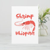 Shrimp Whisperer Seafood Crayfish Lobster Gift Bedankkaart (Staand voorkant)