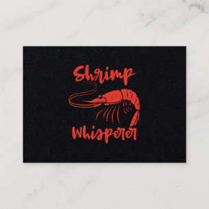 Shrimp Whisperer Seafood Crayfish Lobster Gift Visitekaartje