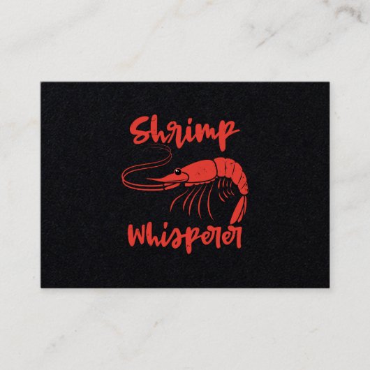 Shrimp Whisperer Seafood Crayfish Lobster Gift Visitekaartje (Voorkant)