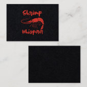 Shrimp Whisperer Seafood Crayfish Lobster Gift Visitekaartje (Voorkant / Achterkant)