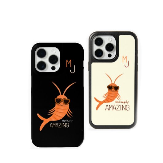 Shrimp with sunglasses Case-Mate iPhone case