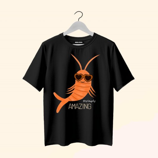 Shrimp with sunglasses t-shirt