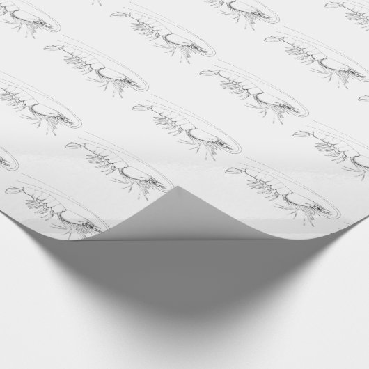 Shrimp Wrapping Paper Cadeaupapier (Hoek)