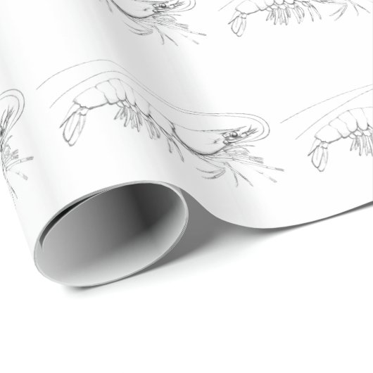 Shrimp Wrapping Paper Cadeaupapier (Rol Hoek)