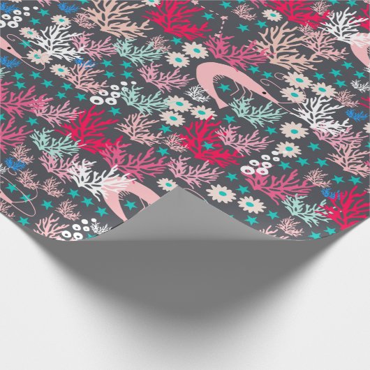 Shrimp Wrapping Paper Cadeaupapier (Hoek)