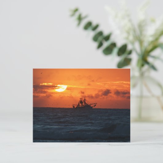 Shrimper Briefkaart (Staand voorkant)