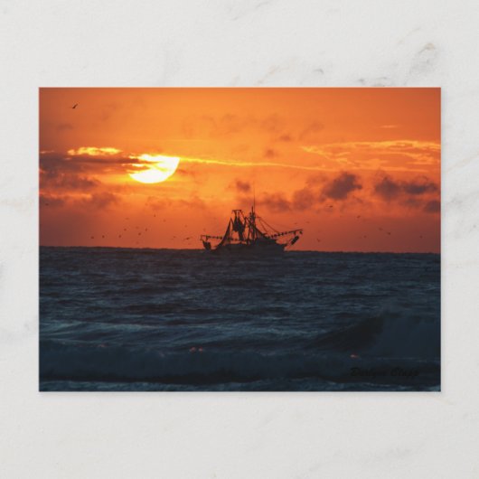 Shrimper Briefkaart (Voorkant)