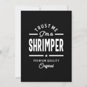 Shrimper Job Title T-shirt Gift Mannen vrouwen Bedankkaart (Voorkant)