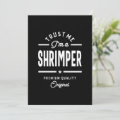 Shrimper Job Title T-shirt Gift Mannen vrouwen Bedankkaart (Staand voorkant)