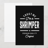 Shrimper Job Title T-shirt Gift Mannen vrouwen Bedankkaart (Voorkant / Achterkant)