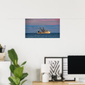 Shrimping At Sundown Poster (Thuiskantoor)