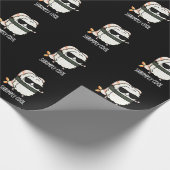 Shrimply Cool Funny Shrimp Sushi Pun Dark BG Cadeaupapier (Hoek)